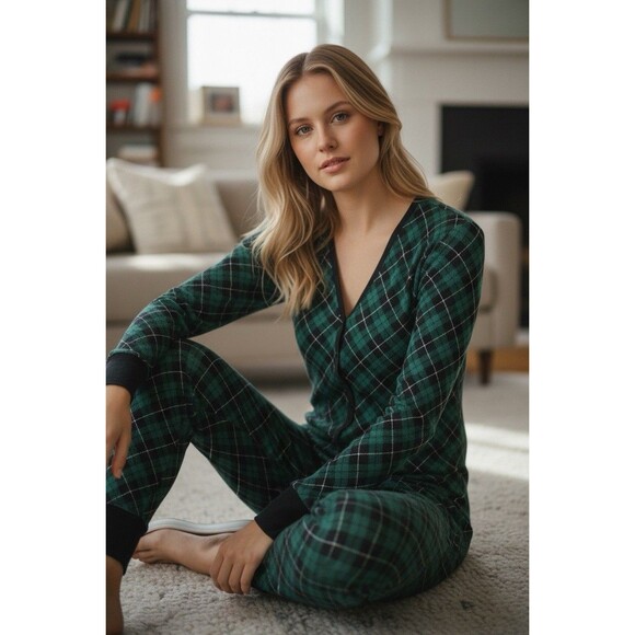 VICTORIA'S SECRET Free Thermal Long Pajama Nightgown One Piece Size Small - Picture 1 of 6